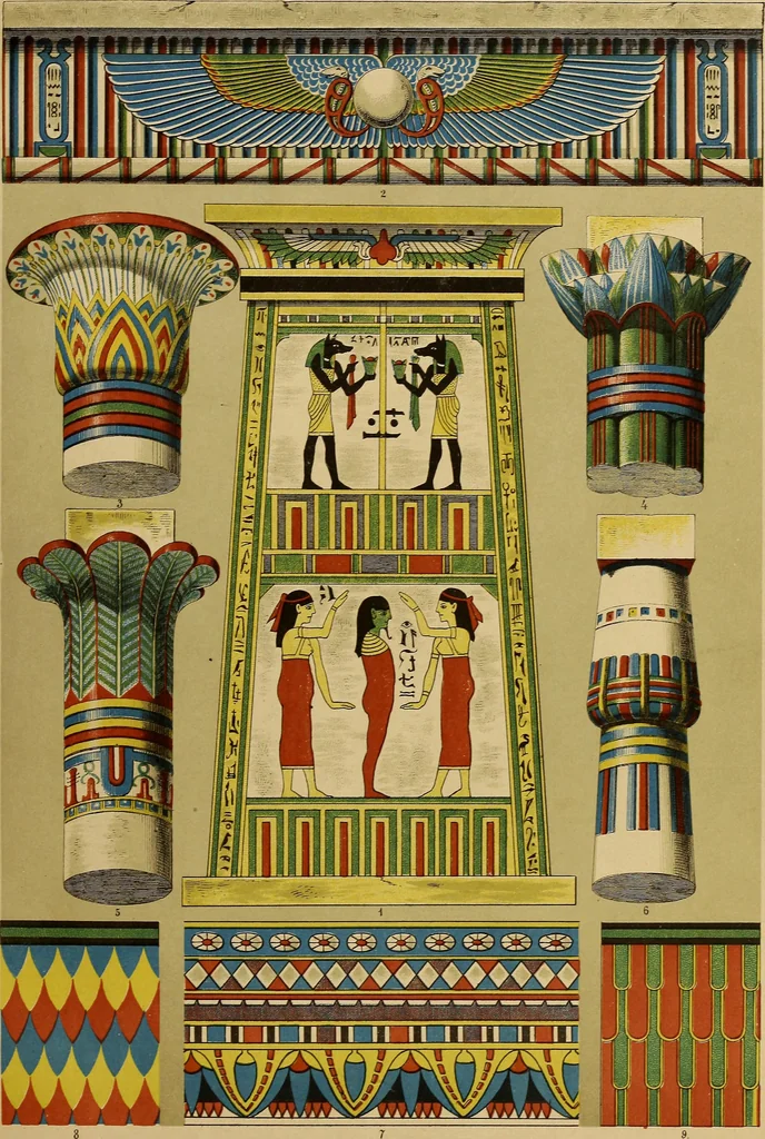 An illustration from Der Ornamentenschatz; ein Musterbuch stilvoller Ornamente aus allen Kunstepochen, 1887, leaf 15