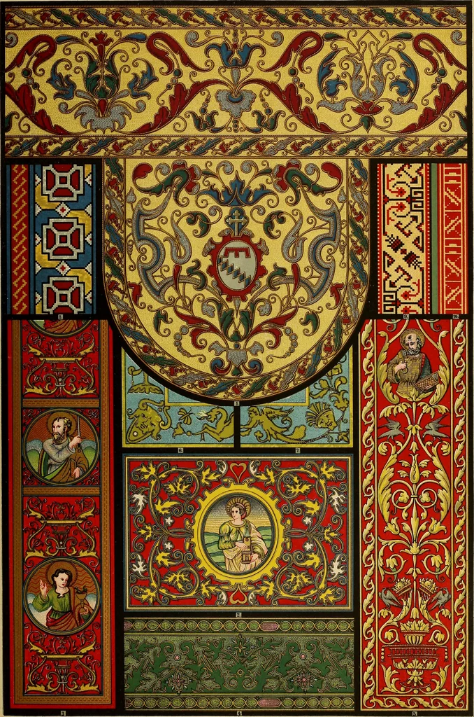 An illustration from Der Ornamentenschatz; ein Musterbuch stilvoller Ornamente aus allen Kunstepochen, 1887, leaf 159