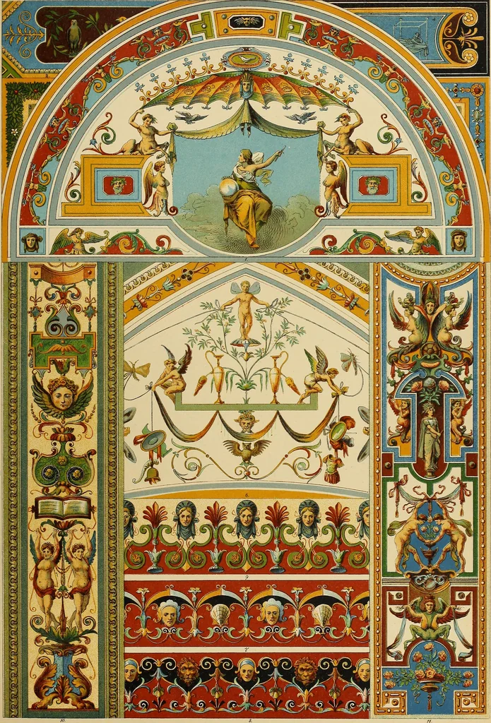 An illustration from Der Ornamentenschatz; ein Musterbuch stilvoller Ornamente aus allen Kunstepochen, 1887, leaf 177
