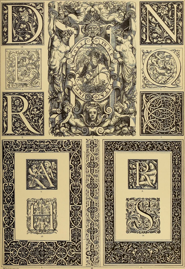 An illustration from Der Ornamentenschatz; ein Musterbuch stilvoller Ornamente aus allen Kunstepochen, 1887, leaf 183