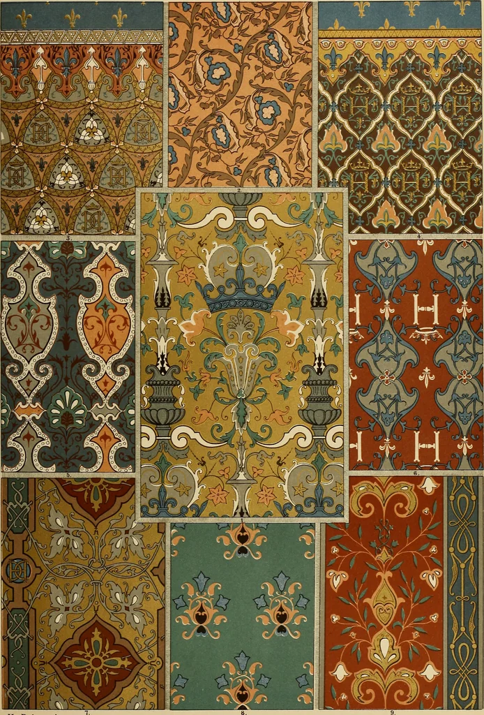 An illustration from Der Ornamentenschatz; ein Musterbuch stilvoller Ornamente aus allen Kunstepochen, 1887, leaf 189