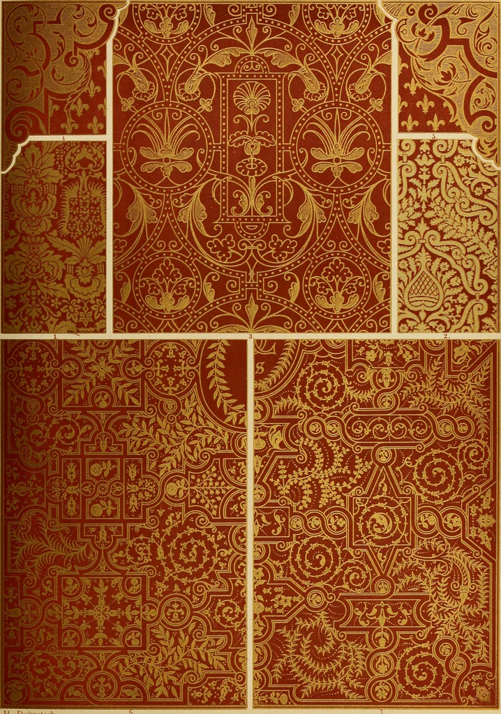 An illustration from Der Ornamentenschatz; ein Musterbuch stilvoller Ornamente aus allen Kunstepochen, 1887, leaf 199