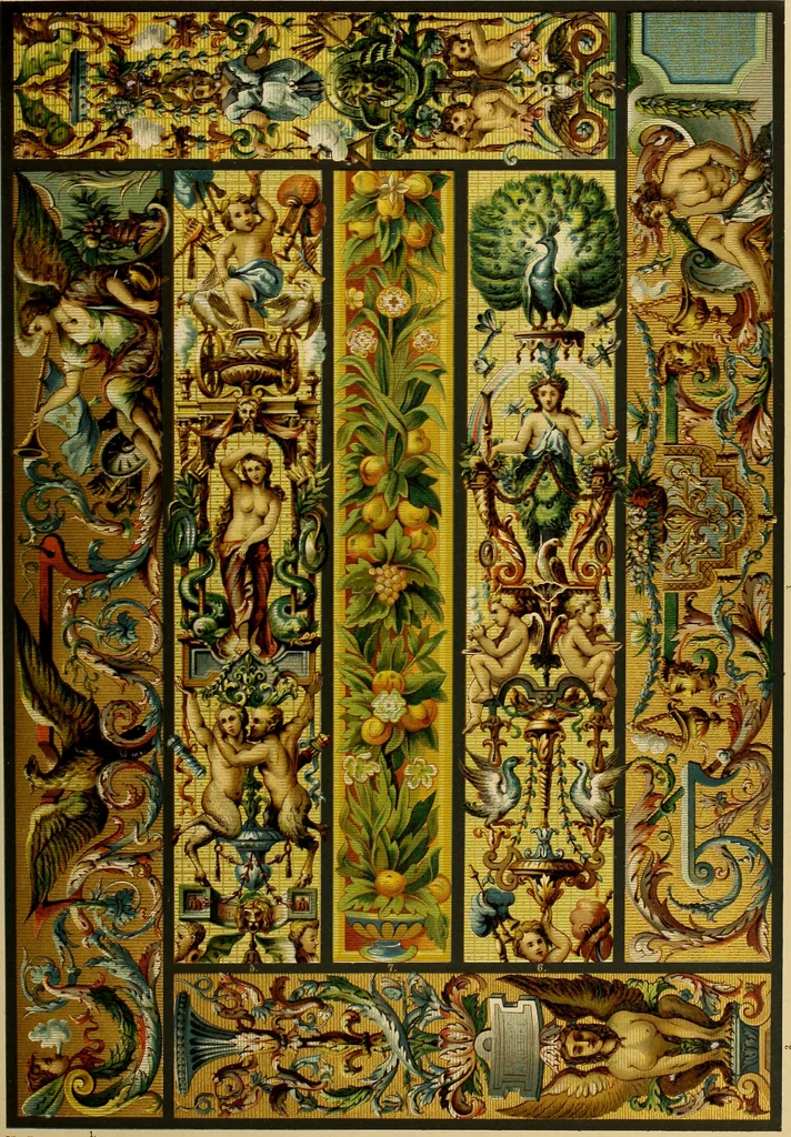 An illustration from Der Ornamentenschatz; ein Musterbuch stilvoller Ornamente aus allen Kunstepochen, 1887, leaf 205