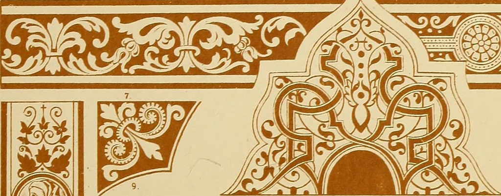An illustration from Der Ornamentenschatz; ein Musterbuch stilvoller Ornamente aus allen Kunstepochen, 1887, leaf 225