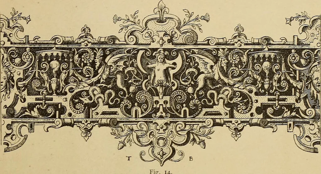 An illustration from Der Ornamentenschatz; ein Musterbuch stilvoller Ornamente aus allen Kunstepochen, 1887, leaf 233