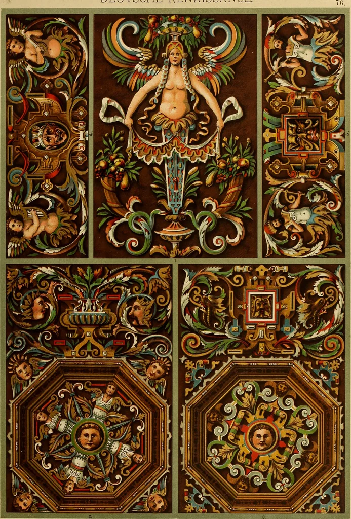 An illustration from Der Ornamentenschatz; ein Musterbuch stilvoller Ornamente aus allen Kunstepochen, 1887, leaf 235