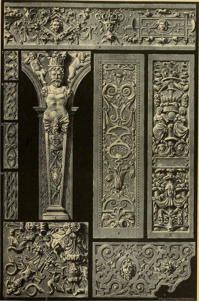 An illustration from Der Ornamentenschatz; ein Musterbuch stilvoller Ornamente aus allen Kunstepochen, 1887, leaf 237