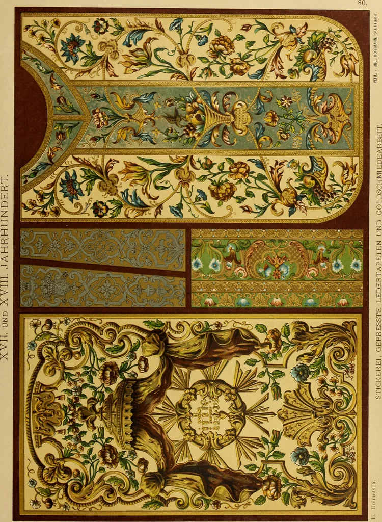 An illustration from Der Ornamentenschatz; ein Musterbuch stilvoller Ornamente aus allen Kunstepochen, 1887, leaf 247