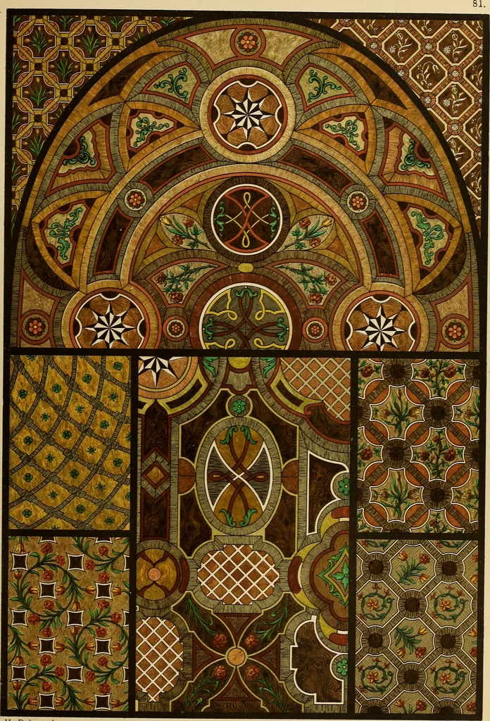 An illustration from Der Ornamentenschatz; ein Musterbuch stilvoller Ornamente aus allen Kunstepochen, 1887, leaf 249