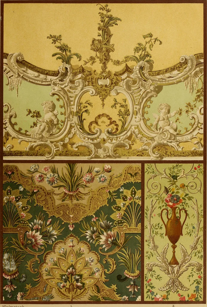 An illustration from Der Ornamentenschatz; ein Musterbuch stilvoller Ornamente aus allen Kunstepochen, 1887, leaf 255