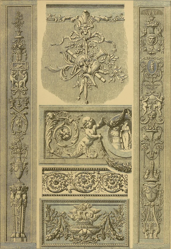 An illustration from Der Ornamentenschatz; ein Musterbuch stilvoller Ornamente aus allen Kunstepochen, 1887, leaf 259