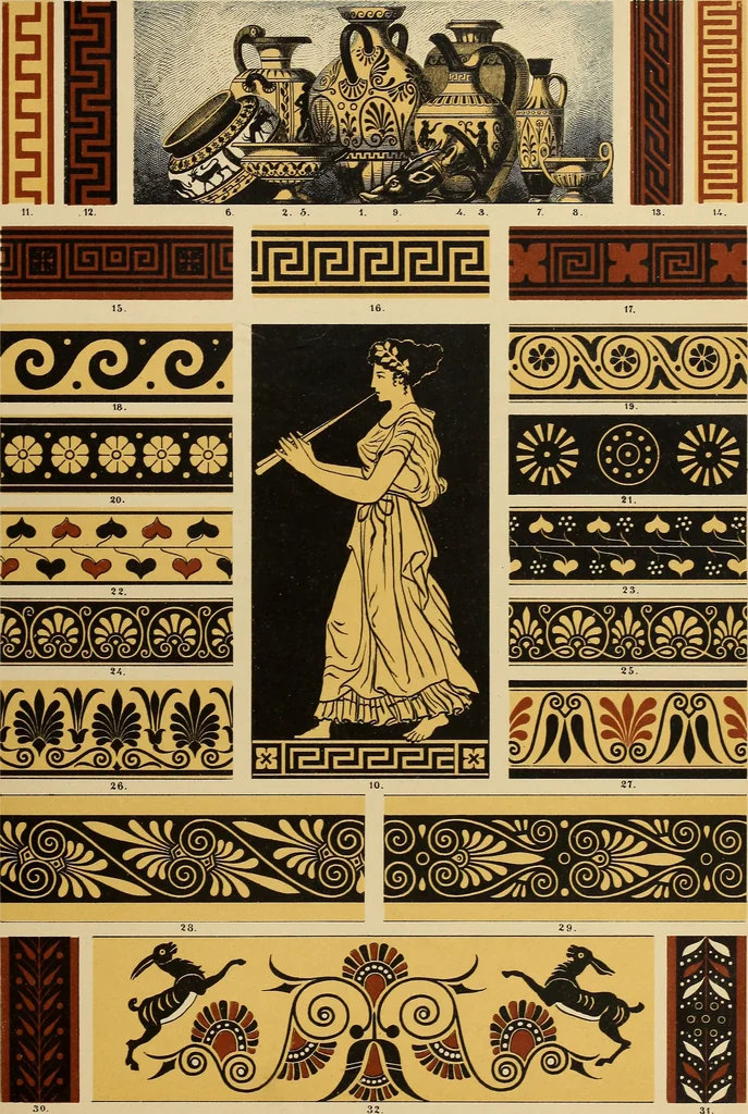 An illustration from Der Ornamentenschatz; ein Musterbuch stilvoller Ornamente aus allen Kunstepochen, 1887, leaf 27