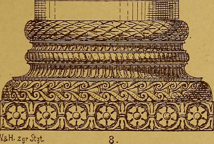 An illustration from Der Ornamentenschatz; ein Musterbuch stilvoller Ornamente aus allen Kunstepochen, 1887, leaf 29