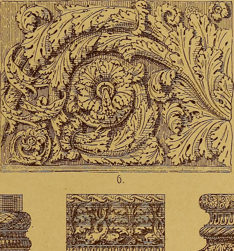 An illustration from Der Ornamentenschatz; ein Musterbuch stilvoller Ornamente aus allen Kunstepochen, 1887, leaf 29