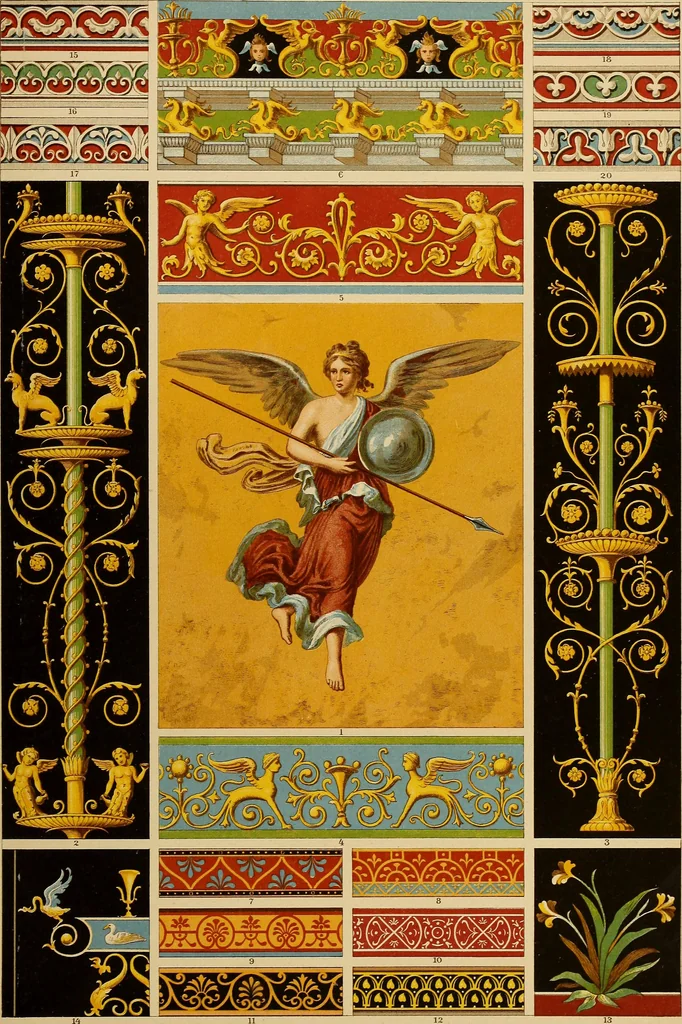 An illustration from Der Ornamentenschatz; ein Musterbuch stilvoller Ornamente aus allen Kunstepochen, 1887, leaf 35
