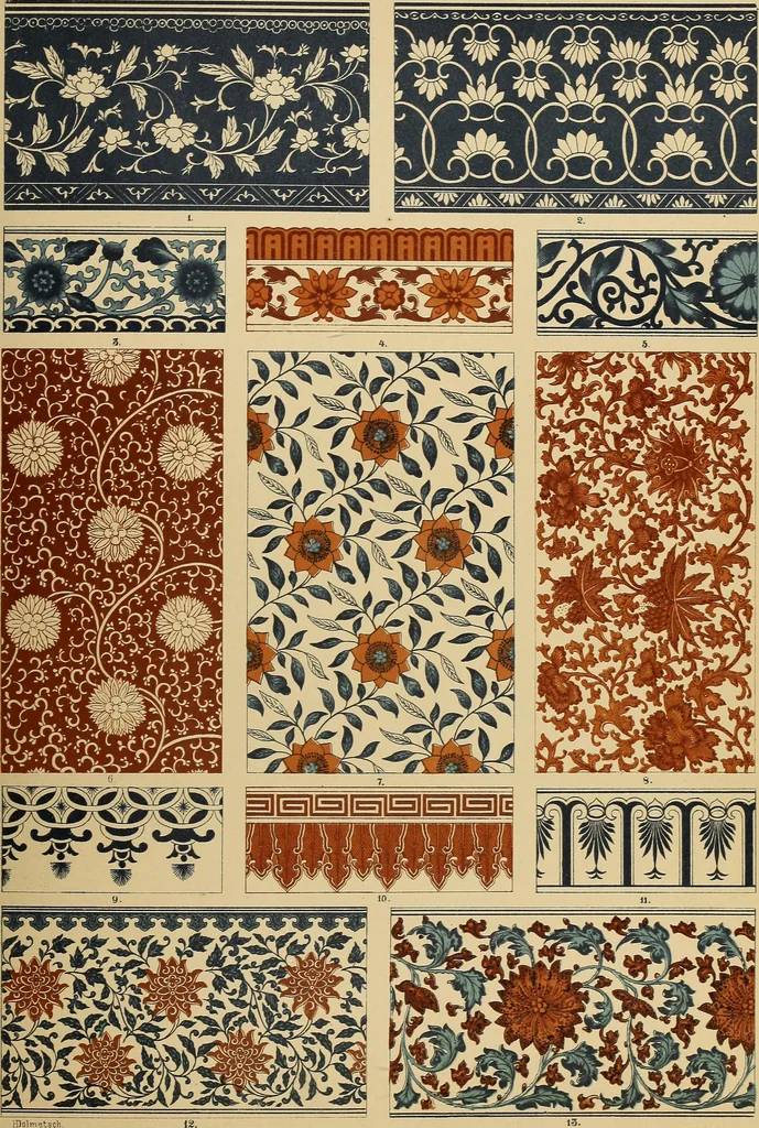 An illustration from Der Ornamentenschatz; ein Musterbuch stilvoller Ornamente aus allen Kunstepochen, 1887, leaf 41