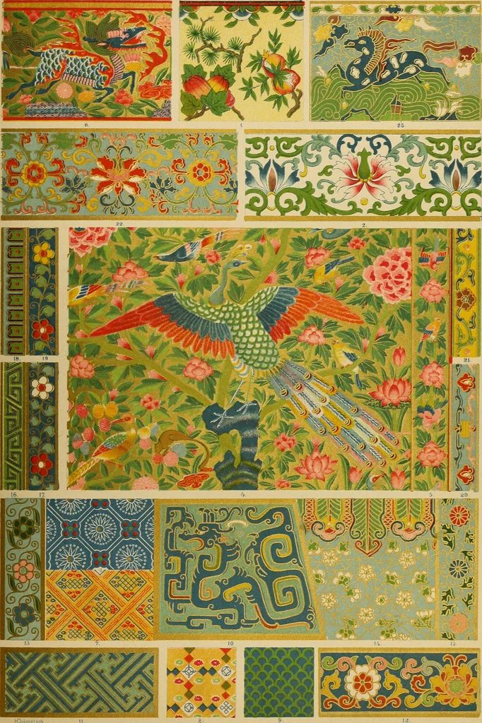 An illustration from Der Ornamentenschatz; ein Musterbuch stilvoller Ornamente aus allen Kunstepochen, 1887, leaf 45