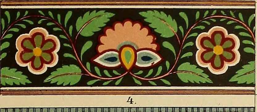 An illustration from Der Ornamentenschatz; ein Musterbuch stilvoller Ornamente aus allen Kunstepochen, 1887, leaf 57