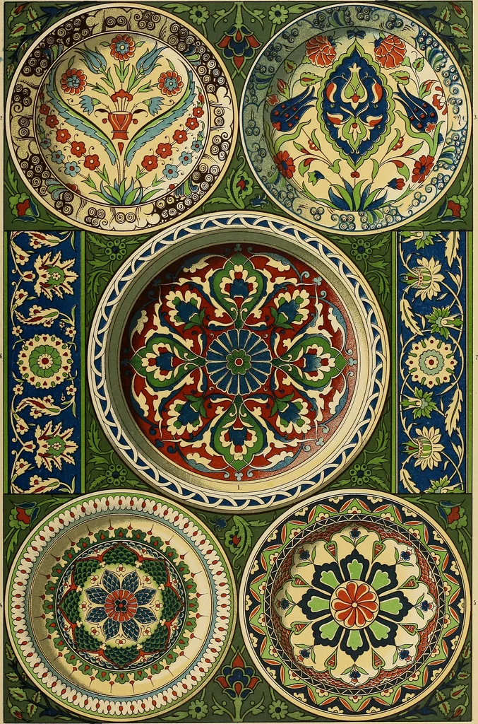 An illustration from Der Ornamentenschatz; ein Musterbuch stilvoller Ornamente aus allen Kunstepochen, 1887, leaf 65