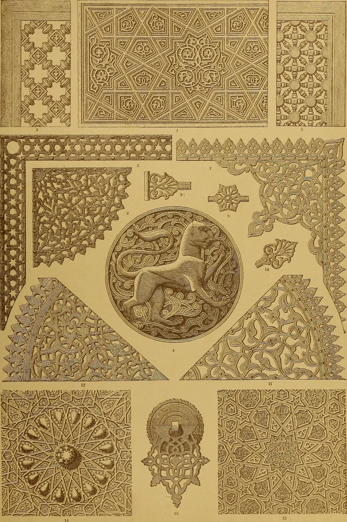 An illustration from Der Ornamentenschatz; ein Musterbuch stilvoller Ornamente aus allen Kunstepochen, 1887, leaf 81