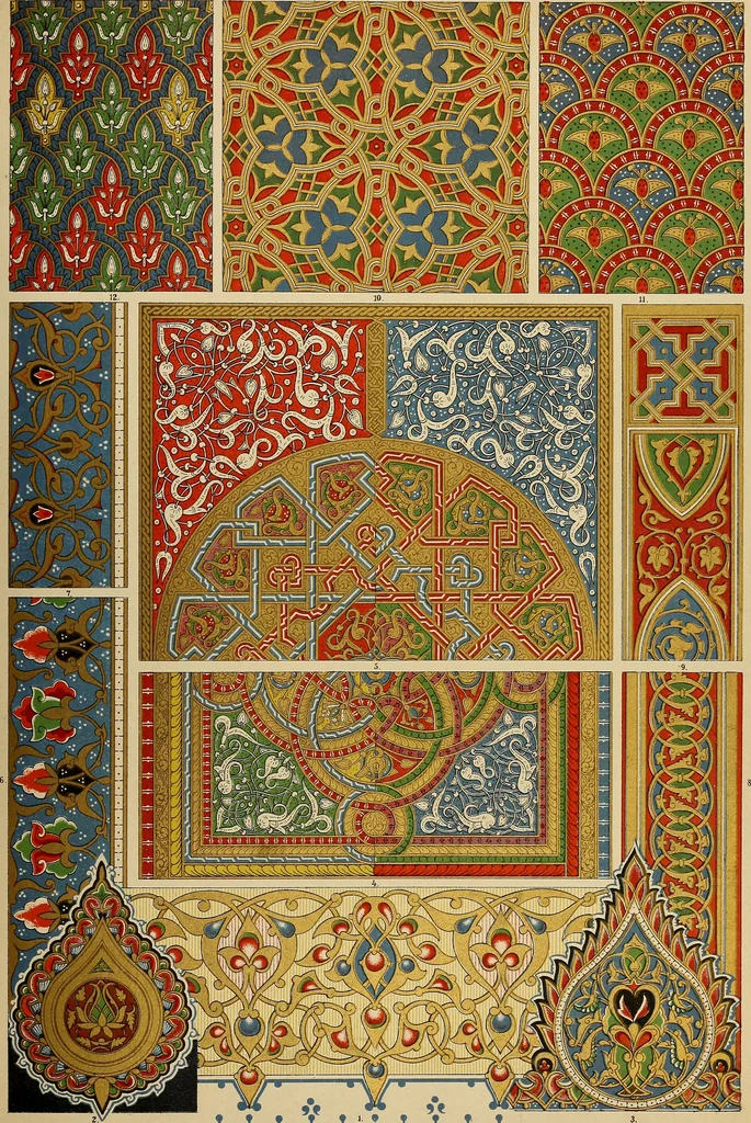 An illustration from Der Ornamentenschatz; ein Musterbuch stilvoller Ornamente aus allen Kunstepochen, 1887, leaf 83