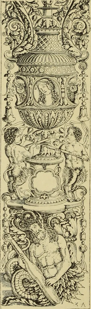 An illustration from Der Ornamentstich der deutschen Frührenaissance : nach seinem sachlichen Inhalt, 1888, leaf 190