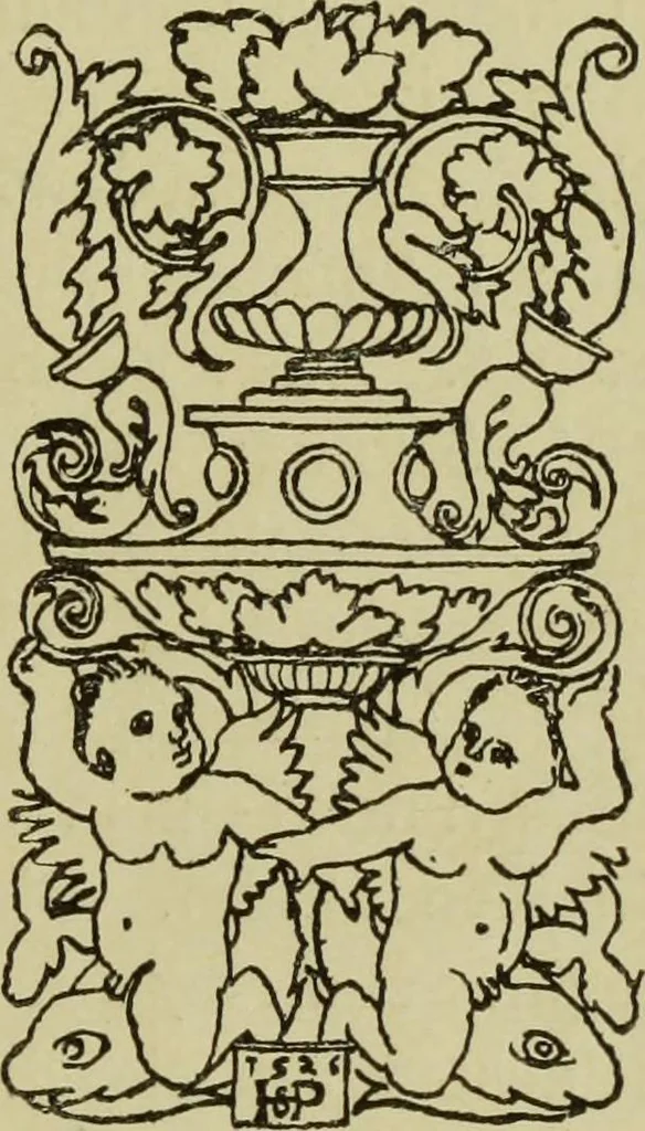 An illustration from Der Ornamentstich der deutschen Frührenaissance : nach seinem sachlichen Inhalt, 1888, leaf 205