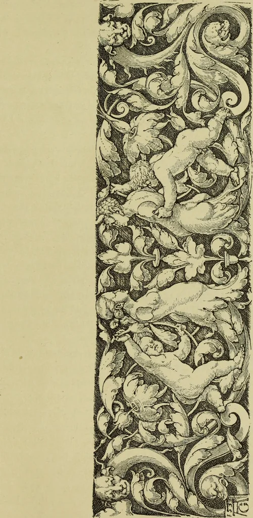 An illustration from Der Ornamentstich der deutschen Frührenaissance : nach seinem sachlichen Inhalt, 1888, leaf 209