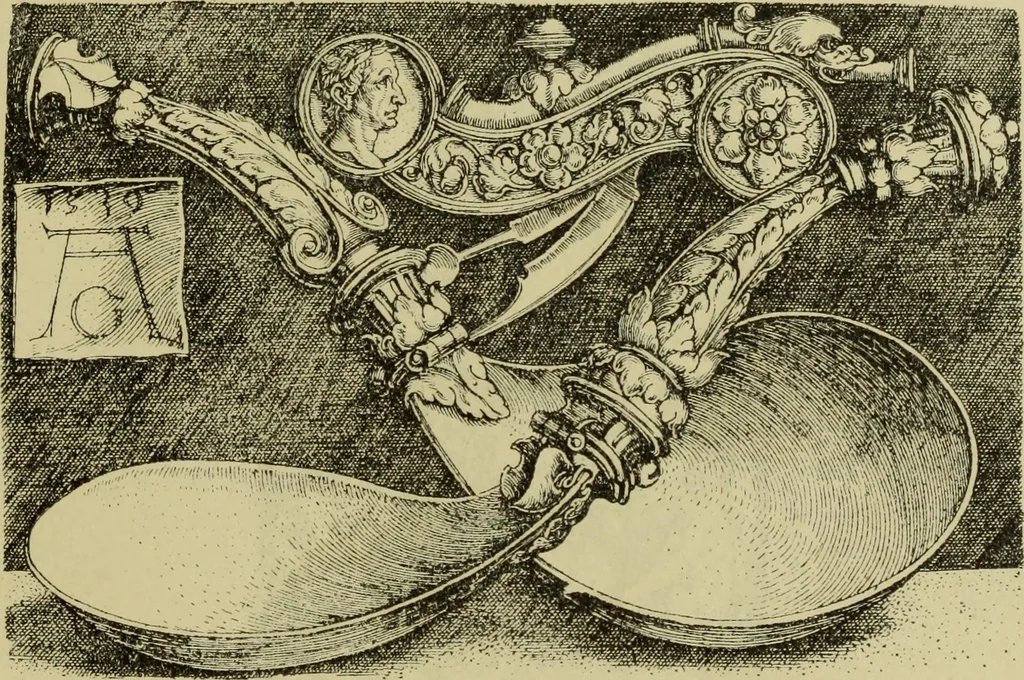 An illustration from Der Ornamentstich der deutschen Frührenaissance : nach seinem sachlichen Inhalt, 1888, leaf 217