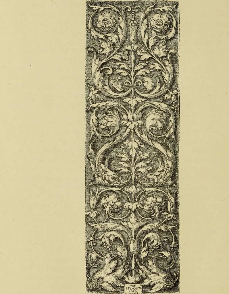 An illustration from Der Ornamentstich der deutschen Frührenaissance : nach seinem sachlichen Inhalt, 1888, leaf 220