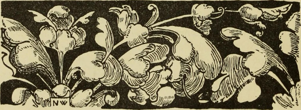 An illustration from Der Ornamentstich der deutschen Frührenaissance : nach seinem sachlichen Inhalt, 1888, leaf 222