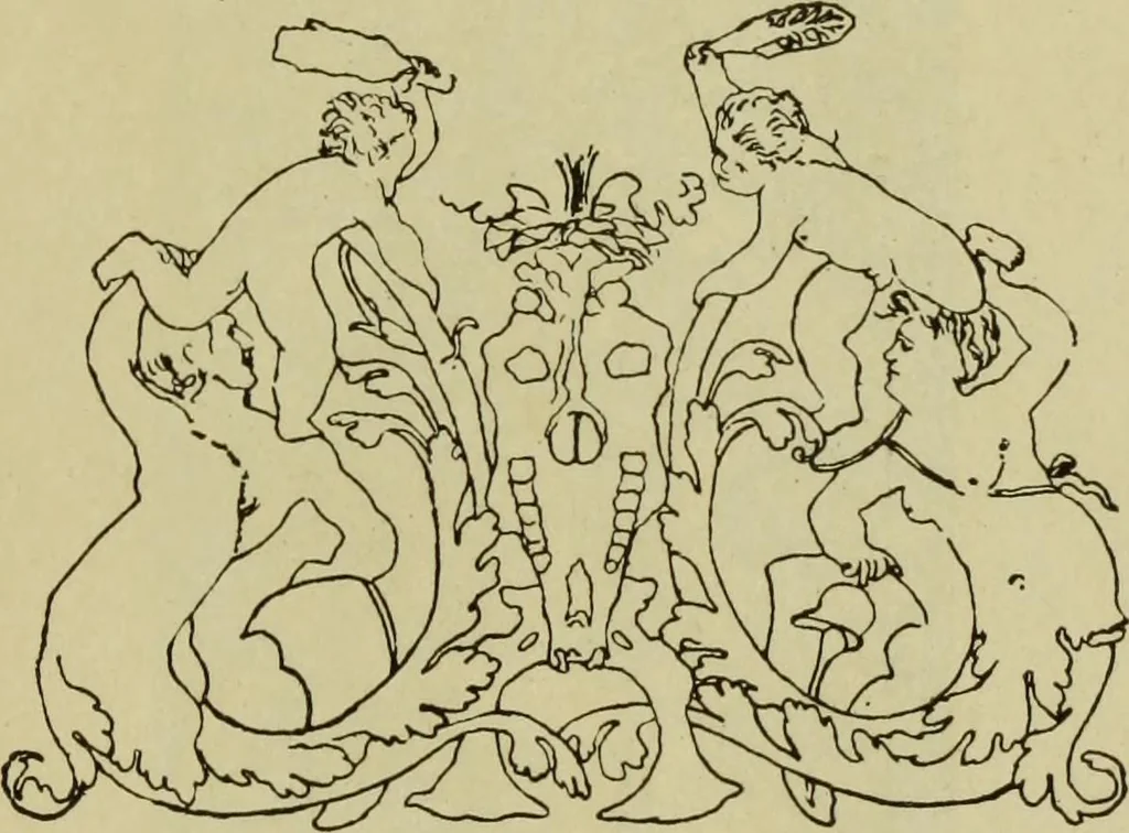 An illustration from Der Ornamentstich der deutschen Frührenaissance : nach seinem sachlichen Inhalt, 1888, leaf 229