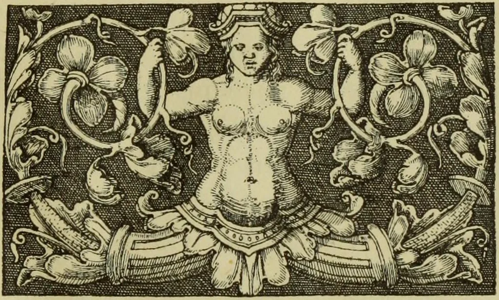 An illustration from Der Ornamentstich der deutschen Frührenaissance : nach seinem sachlichen Inhalt, 1888, leaf 241