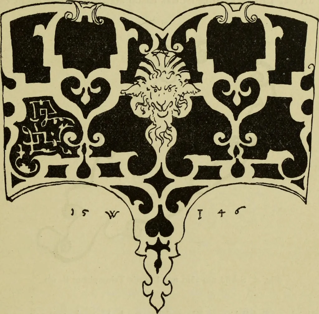 An illustration from Der Ornamentstich der deutschen Frührenaissance : nach seinem sachlichen Inhalt, 1888, leaf 35