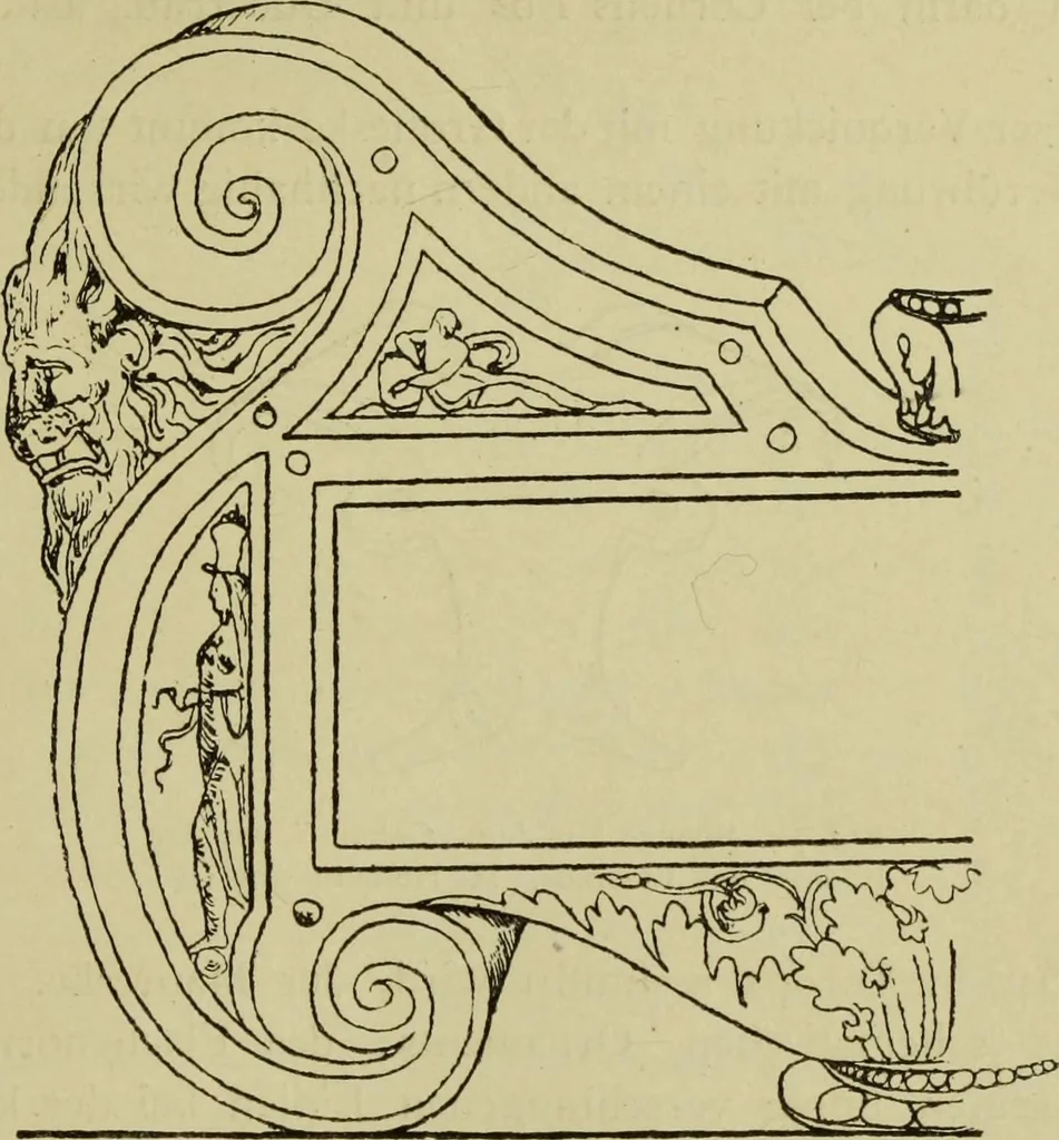 An illustration from Der Ornamentstich der deutschen Frührenaissance : nach seinem sachlichen Inhalt, 1888, leaf 43