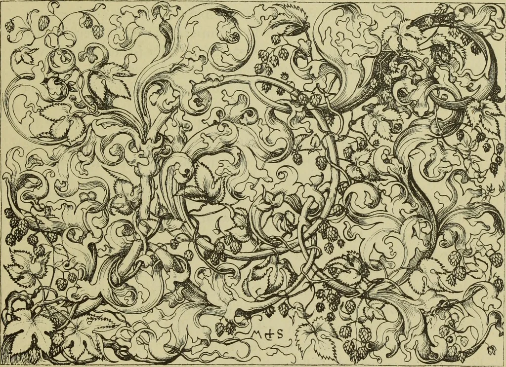 An illustration from Der Ornamentstich der deutschen Frührenaissance : nach seinem sachlichen Inhalt, 1888, leaf 67