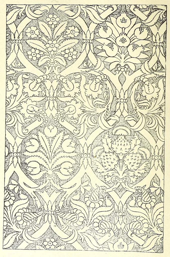 An illustration from Der Paramentenschatz im historischen Museum zu Bern in Wort und Bild : im Auftrage der Aufsichtskommission des Museums, 1895, leaf 104