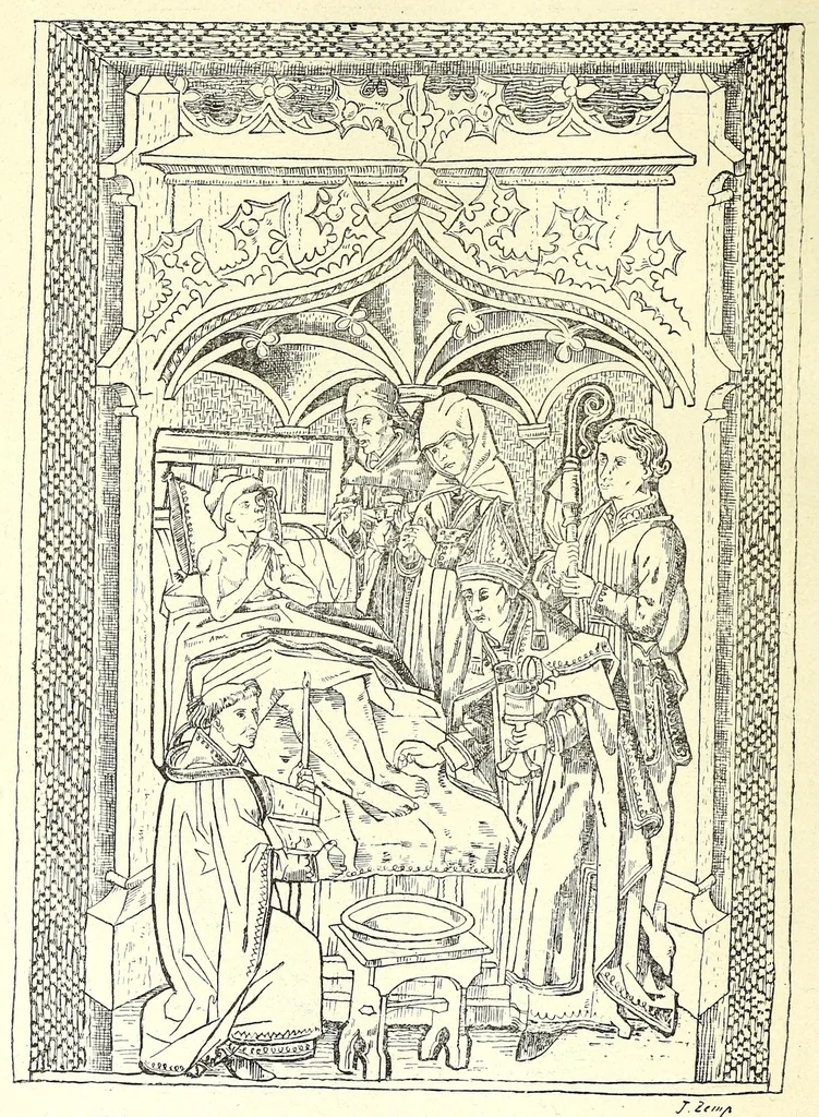 An illustration from Der Paramentenschatz im historischen Museum zu Bern in Wort und Bild : im Auftrage der Aufsichtskommission des Museums, 1895, leaf 108
