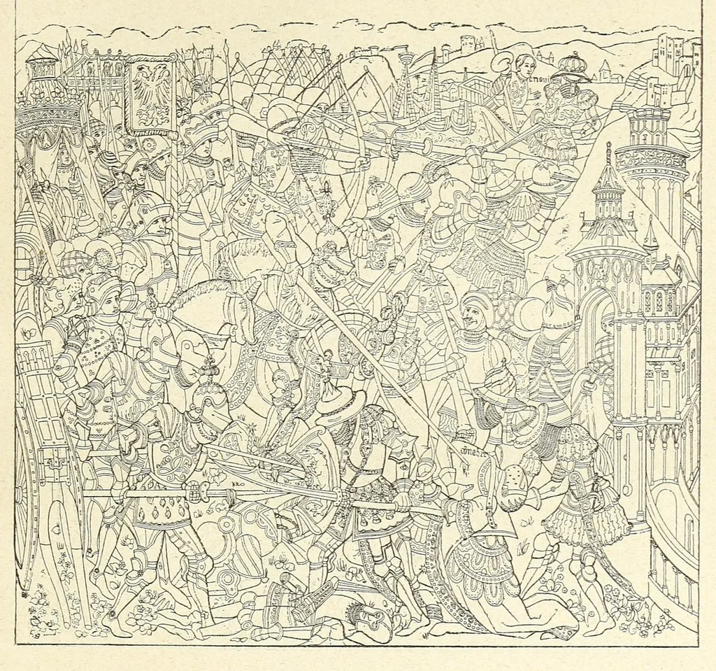 An illustration from Der Paramentenschatz im historischen Museum zu Bern in Wort und Bild : im Auftrage der Aufsichtskommission des Museums, 1895, leaf 123
