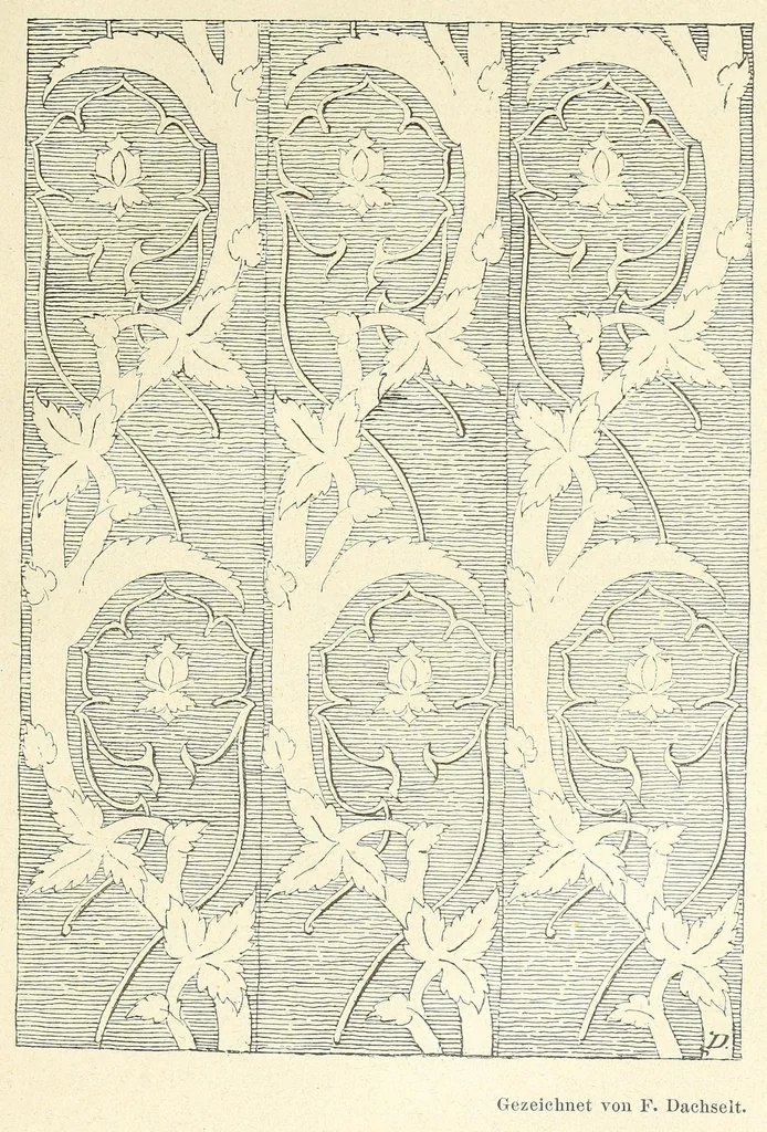 An illustration from Der Paramentenschatz im historischen Museum zu Bern in Wort und Bild : im Auftrage der Aufsichtskommission des Museums, 1895, leaf 135