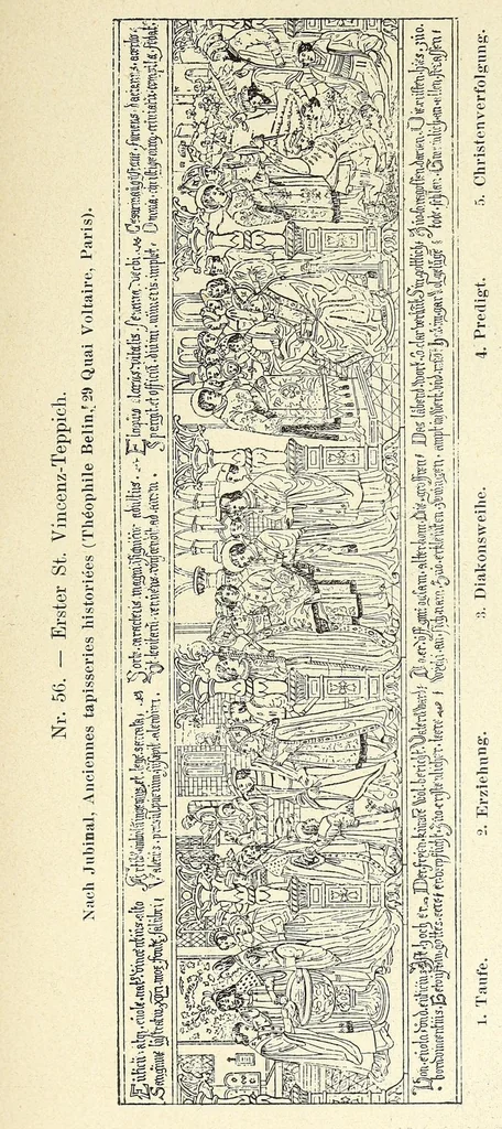 An illustration from Der Paramentenschatz im historischen Museum zu Bern in Wort und Bild : im Auftrage der Aufsichtskommission des Museums, 1895, leaf 155