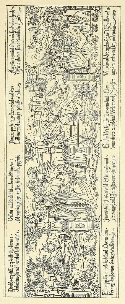 An illustration from Der Paramentenschatz im historischen Museum zu Bern in Wort und Bild : im Auftrage der Aufsichtskommission des Museums, 1895, leaf 157