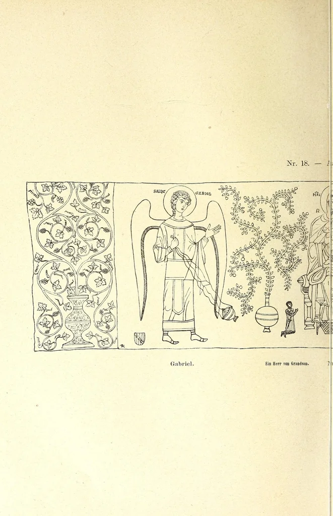 An illustration from Der Paramentenschatz im historischen Museum zu Bern in Wort und Bild : im Auftrage der Aufsichtskommission des Museums, 1895, leaf 64