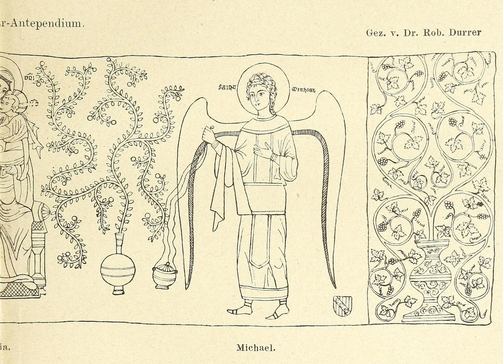 An illustration from Der Paramentenschatz im historischen Museum zu Bern in Wort und Bild : im Auftrage der Aufsichtskommission des Museums, 1895, leaf 65