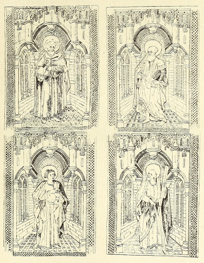 An illustration from Der Paramentenschatz im historischen Museum zu Bern in Wort und Bild : im Auftrage der Aufsichtskommission des Museums, 1895, leaf 91