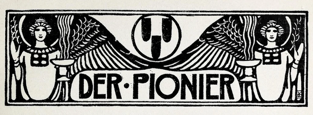 An illustration from Der Pionier, 1908, leaf 9