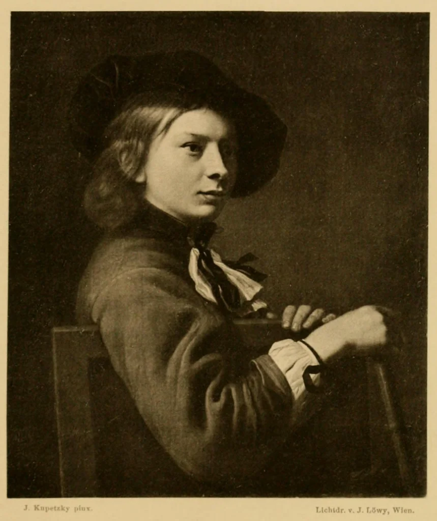 An illustration from Der Porträtmaler Johann Kupetzky; sein Leben und seine Werke, 1889, leaf 115