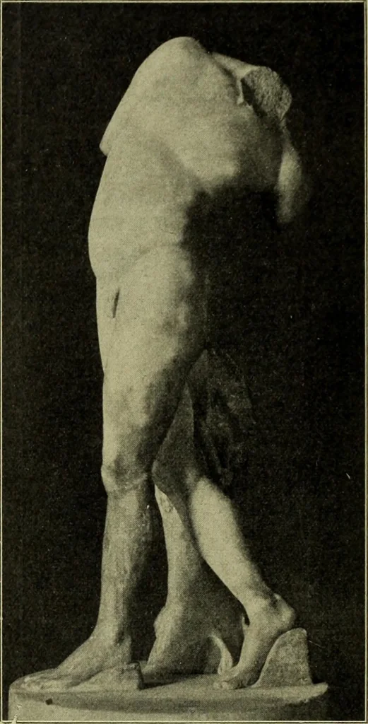 An illustration from Der schoene Mensch im Altertum; eine Geschichte des Koerperideals bei Aegyptern, Orientalen u. Griechen, 1912, leaf 100