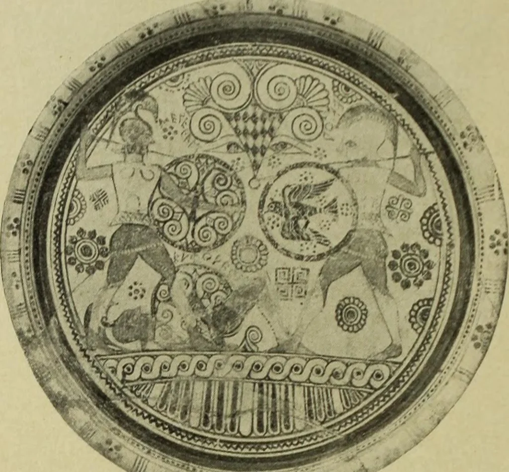 An illustration from Der schoene Mensch im Altertum; eine Geschichte des Koerperideals bei Aegyptern, Orientalen u. Griechen, 1912, leaf 106