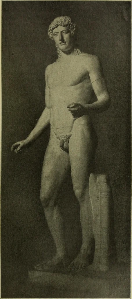 An illustration from Der schoene Mensch im Altertum; eine Geschichte des Koerperideals bei Aegyptern, Orientalen u. Griechen, 1912, leaf 129